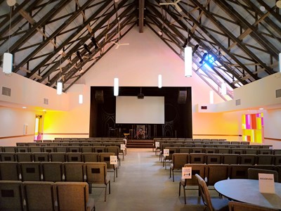Worship Hall Stage at Door Creek Church