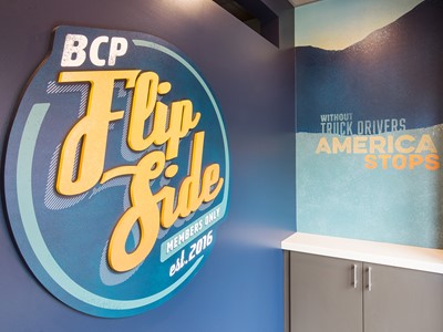 Flip Side Sign at BCP Transportation