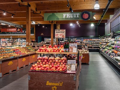 Fruit Grocery Section at Brennan's Cellars