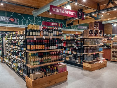 Wine and Spirits Grocery Section at Brennan's Cellars
