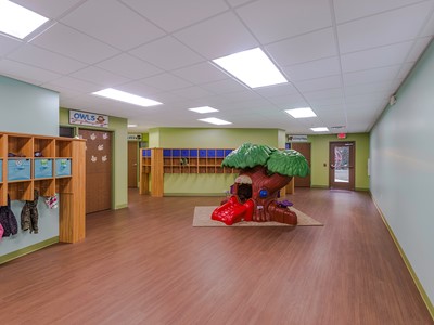Children's Cubby Area at Ginger Bread House Childcare