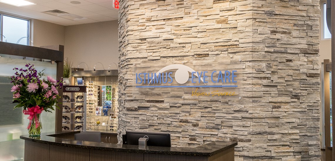 Lobby and Front Desk at Isthmus Eye Care