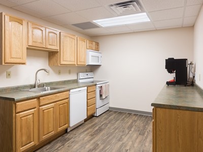 Breakroom at Integral Building Systems